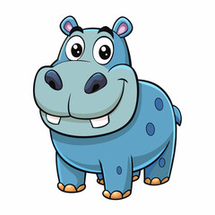 Fototapeta premium hippopotamus vector illustration