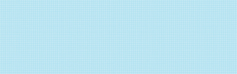 シンプルな水色の手書きの方眼のパターン - グリッド･方眼紙の背景素材 - 横長パノラマ