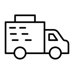 Logistics Delivery Line Icon