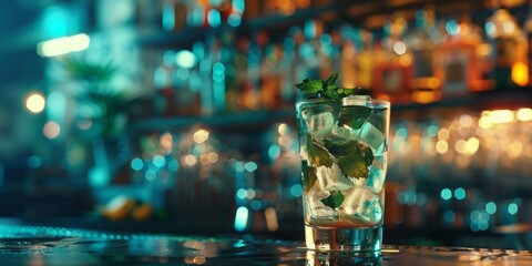 A popular drink with ice - obrazy, fototapety, plakaty