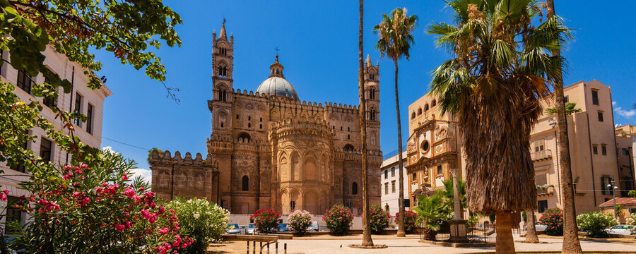 Palermo Cathedral in Sicily, Italy; Palermo, Sicily, Italy