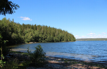 Forest lake in Sweden. Far from the people.