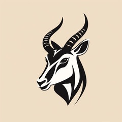 an icon that uses the head of an antelope as its image сreated with Generative Ai
