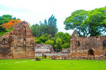 Landscape Historical Park. The ancient temple that presents humans is located in Thailand's Historic City. World Heritage.