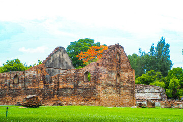 Landscape Historical Park. The ancient temple that presents humans is located in Thailand's...