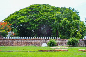 Landscape Historical Park. The ancient temple that presents humans is located in Thailand's Historic City. World Heritage.