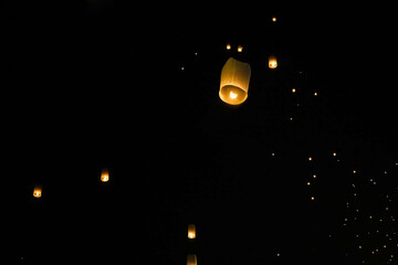 Yi Peng Lantern, a traditional event, is part of Thailand's Chiang Mai festival.
