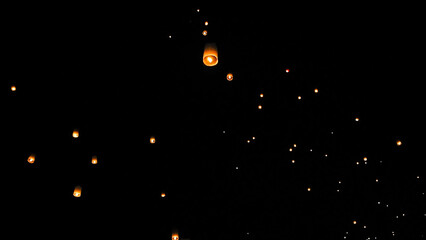 Yi Peng Lantern, a traditional event, is part of Thailand's Chiang Mai festival.