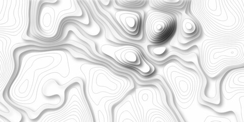 Seamless pattern with lines Topographic map. Geographic mountain relief. Abstract lines background. Contour maps. Vector illustration, Topo contour map on white background, Topographic contour lines.