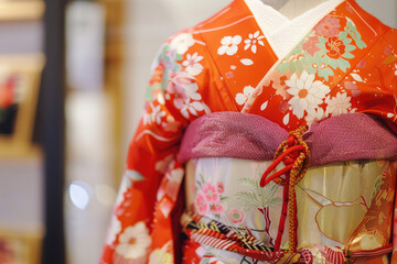 Traditional Japanese culture through the art of wearing kimono