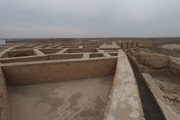 the house of the prophet of god , abraham, may god bless him and grant him peace in ur in Iraq