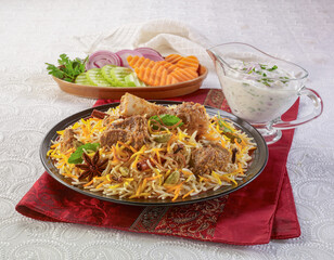 Mutton Biryani. Mutton biryani is the epitome of Indian & Pakistani cuisine, with layers of beautifully spiced mutton and tender grains of rice.