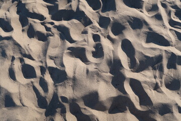 texture of the sand on the beach