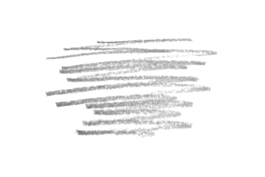 A photo of a gray pencil stroke on a white background. This minimalist design can be used for illustrations, logos, brand graphics, and more.