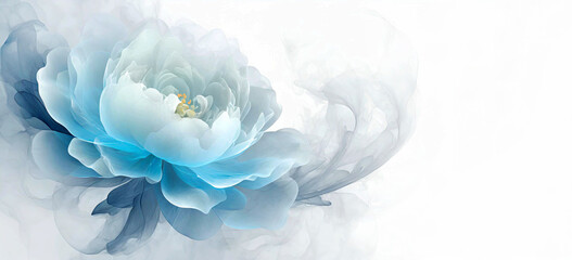 Macro de flor azul, abstracción. Fondo floral