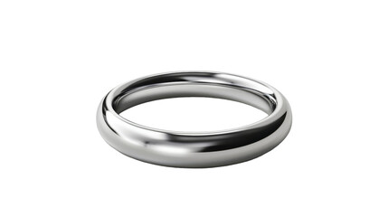 Silver Ring on Transparent Background PNG