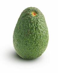 avocado fruit isolated on white background. This has clipping path.