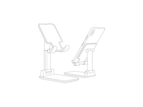Folding Cell Phone Stand Portable Adjustable Desktop Phone, Mobile phone stands and holders offer users a versatile solution for keeping their devices easily accessible and stable in any environment.