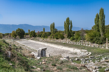 Public Pool in Aphrodisias Ancient City, Turkey. - 763413531
