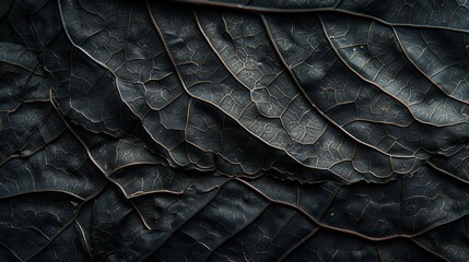 Leaf texture, leaf background with veins and cells - obrazy, fototapety, plakaty