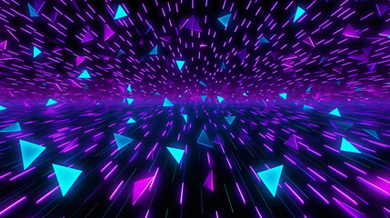 Blue pink and purple neon glow laser beam light lines moving fast,digital, high speed internet, cyberpunk, techonogy backdrop. futuristic abstract background.