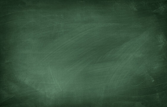 Chalk rubbed out on green chalkboard background