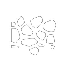 outline texture stone path