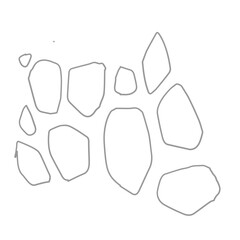 outline texture stone path