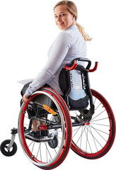 Lächelnde junge Frau im Rollstuhl für Inklusion - 763418527