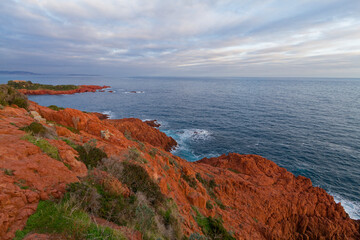 Along the sea side on the french riviera