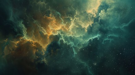Fototapeta na wymiar Mystical Star Nebula Background A mystical and vibrant star nebula