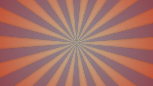 sunburst rays animated spin rotation stripes background texture design blue orange tent ribbon vintage circus travelling show loop