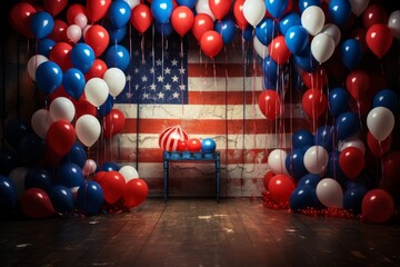 Celebrate American heritage and values with this inspiring backdrop