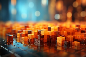 Fototapeta premium abstract background of coding software for finance technology 
