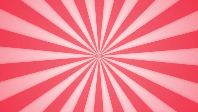 sunburst rays animated spin rotation stripes background texture design loop red white pink candy tent big top circus strawberry sweet