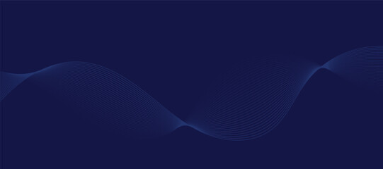 Abstract vector blue background with wavy lines. Waves illustration.