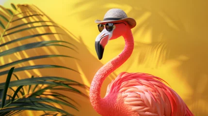  Pink Flamingo Paradise © PatternHousePk