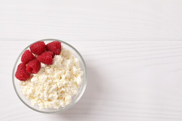 Сottage cheese in a plate 