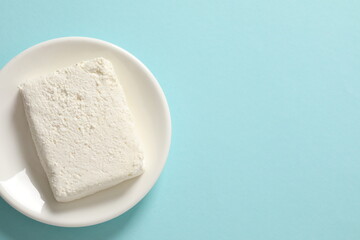 Сottage cheese in a plate 