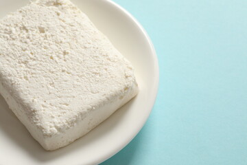 Сottage cheese in a plate 