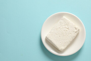 Сottage cheese in a plate 