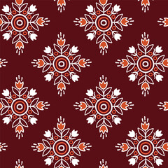  Hand drawn ethnic boho style vector seamless pattern