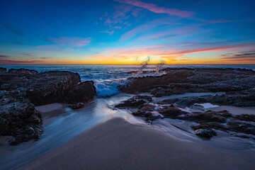 Colorful California Beach Sunset