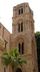 The tower of the church of San Cataldo in Paldermo, Sicily