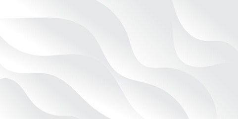 Abstract white and light gray wave modern soft luxury texture with smooth and clean vector subtle background illustration.	