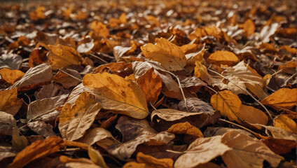 Autumn leaves background 