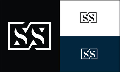 S, SS, Abstract Letters Logo monogram