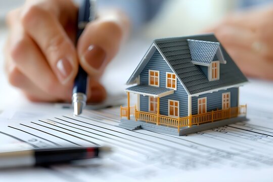 Agent clarifies contract terms for client finalizing property purchase agreement. Concept Real Estate Contracts, Property Purchase Agreement, Contract Terms Explanation, Client Agent Communication