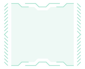 Hud panel in neon line style. Infographic box element