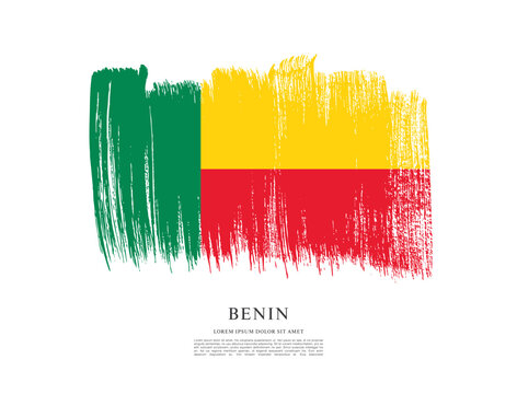 Flag of Benin vector illustration